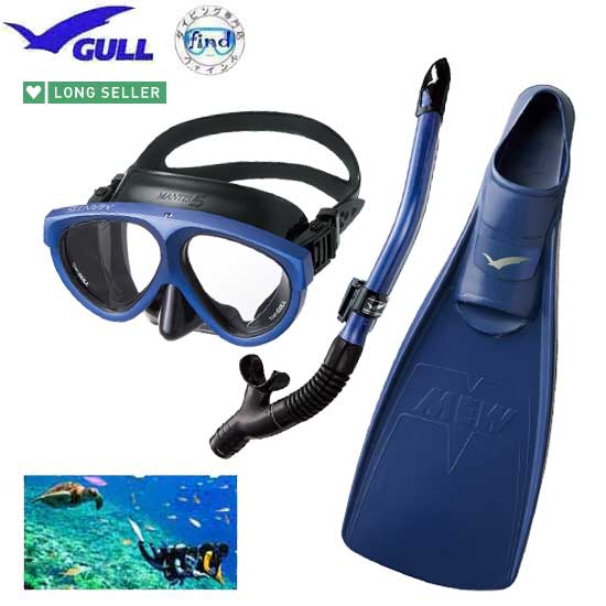 楽天市場】GULL ガル 軽器材 2点 ブラックセット マンティス5 マスク 