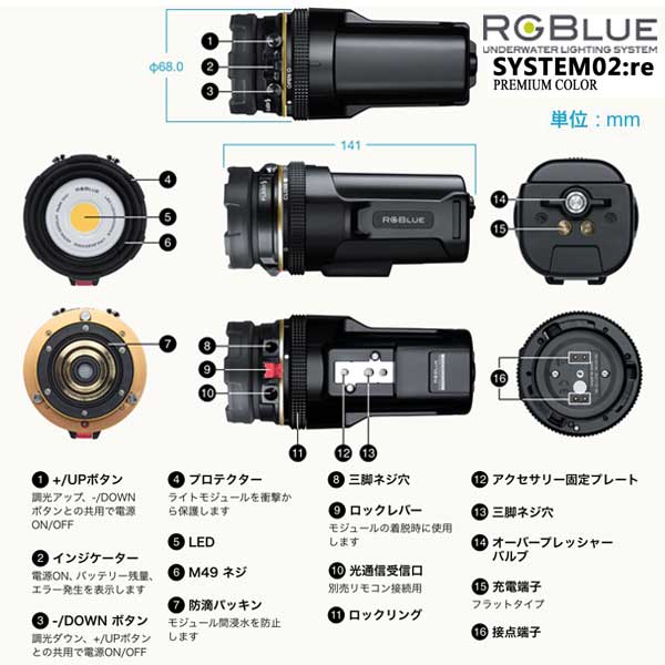 RGBlue TWIN LIGHT SYSTEM02:re PREMIUM COLOR アールジーブルー