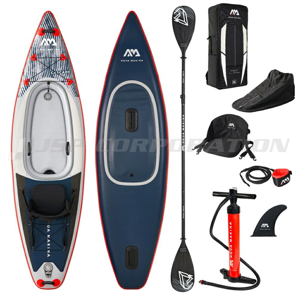 2026 AQUA MARINA アクアマリーナ BT-21CAP　CASCADE カスケード ハイブリッドSUP/カヤック 　 インフレータブル パドル 【国内正規品】 大型商品