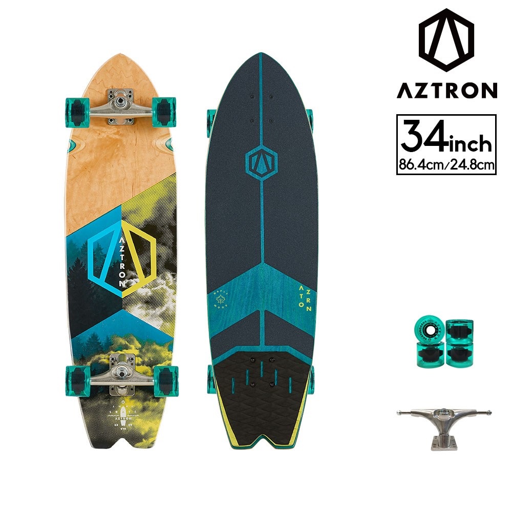AZTRON(アストロン) サーフスケートボード 34&rdquo; AK-304 FOREST フォレスト 34 スポーツ｜ダイビング専門店ファインド