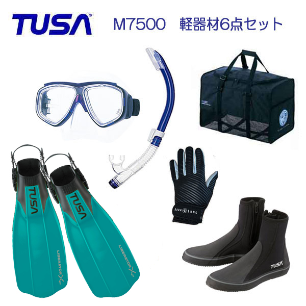 楽天市場】アクアラング TUSA ダイビング 軽器材6点セット ニーナ