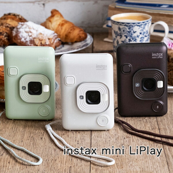 ハイブリッドインスタントカメラ チェキ instax mini LiPlay リプレー 富士フイルム FUJIFILM インスタント写真機 写真機 音 スマホプリンター チェキフイルム INSTAX mini 新品