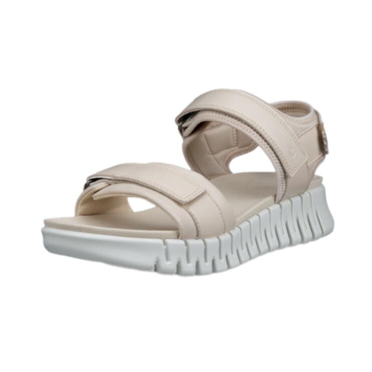 【ecco エコー】21310301378 ECCO gruuv ウィメンズ ヌバックヒールサンダル BEIGE ベージュ スポーツサンダル スニーカーサンダル ストラップサンダル 履きやすい 歩きやすい 疲れにくい レディース 婦人靴 シンプル おしゃれ かわいい かっこいい スポーティ