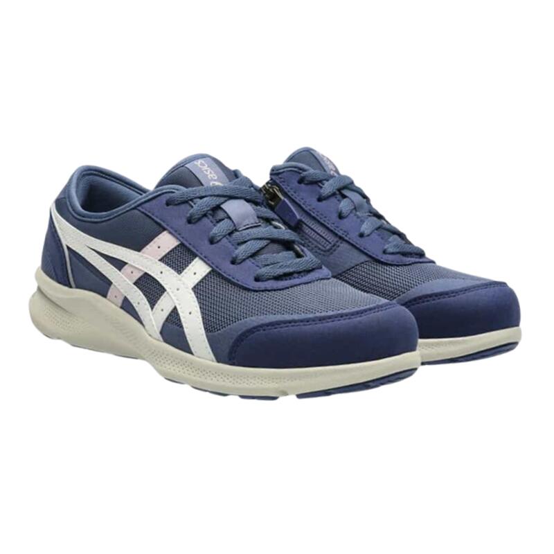 【ASICS アシックス】 HADASHIWALKER ハダシウォーカー 1292A066 402 ネイビー×オフホワイト 3E相当 ウォーキングシューズ シンプル 歩きやすい 履きやすい 疲れにくい 内側ファスナー サイドジップ スニーカー スポーティ 婦人靴 レディース 軽い 軽量 裸足 8,640円