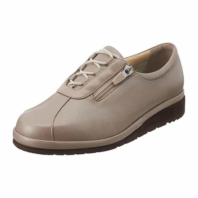 【asics アシックス】PEDALA ペダラ 4E WPM466-P13 新色 ともし火薄墨色 ジッパー付き添い人\u003cBR\u003e上っ側ジッパー 紐靴 履き分かりやすい 歩き分かりやすい 疲れにくい 生まれながらなめし革 牛皮\u003cBR\u003eレディース 成人女性靴 母の日 差し上げ物に ウォーキング ゆったり 日本製
