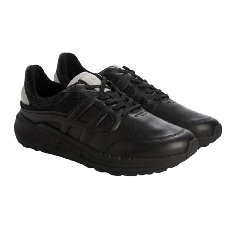 【HushPuppies ハッシュパピー】HPM10936 SEVENTY8 LTHR RUNNERボールドブラックレザー BOLD BLACK LEATHER 履きやすい 歩きやすい 疲れにくい 軽量メンズ 紳士靴 シンプル カジュアル おしゃれ レザースニーカー スニーカー 旅行 父の日|Fine Walk