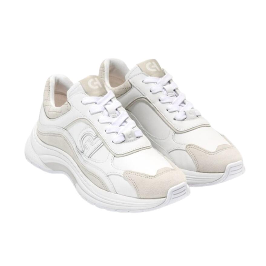 【COLE HAAN 電話を掛けるハーン】W33377 GRANDPRO 地びた労働者階級 エレアナ 伝令 womens\u003cBR\u003e白いこと なめし革 / しろがね色 バーチ スエードクロス スニーカー 置き目とり捨てる 紐靴 厚底 音の大きさ\u003cBR\u003eレディース 成人女性靴 心地好い 今めかしい 窈窕たる 今めかしい ウォーキング 通い 旅する