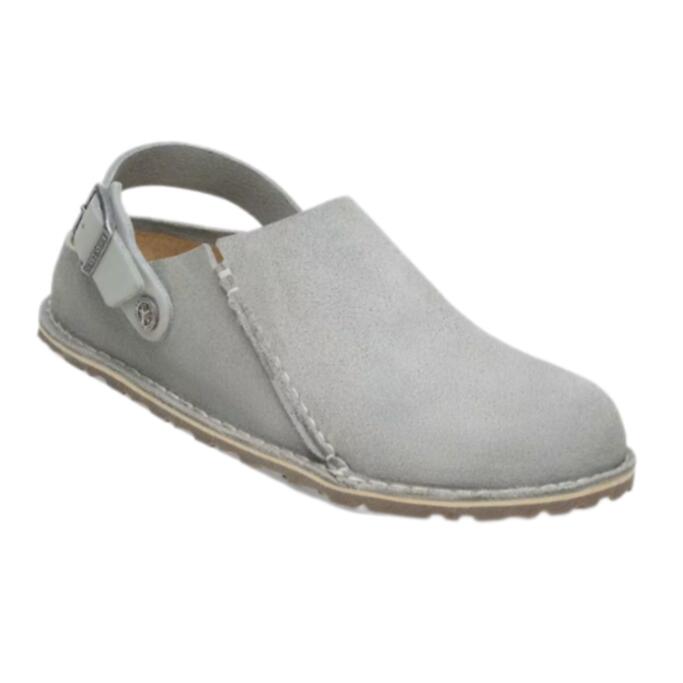 【BIRKENSTOCK ビルケンシュトック】1029080 Lutry Premium Suede / ルトリー ピュアセージ ナロー幅 スエードレザー アンクルストラップ バックストラップ オープンクロッグ 2way 婦人靴 レディース サンダル クロッグ シンプル ナチュラル おしゃれ コンフォート