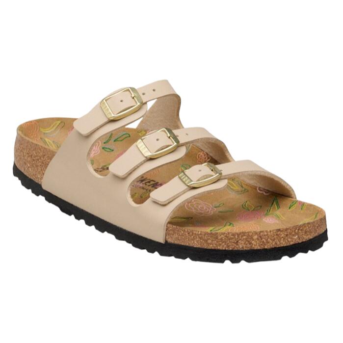 【BIRKENSTOCK ビルケンシュトック】1031715 FLORIDA フロリダ州 ナロー幅 サンドキャッスル\u003cBR\u003eBIRKOFLOR ビルコフロー キルク EVA 軽さ トリプルストラップ コンフォート\u003cBR\u003eレディース お上さん靴 サンダル 分かりやすい 自然的 心地よい 愛くるしげ 今めかしい