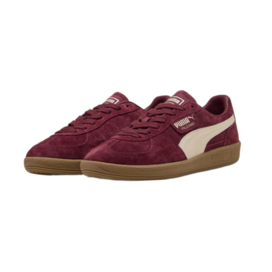 【PUMA プーマ】396463-65 ユニセックス パレルモ スニーカー PALERMO ルビー Ruby Shimmer-Alpine Snow ローカット サッカー テラスシューズ 履きやすい 歩きやすい メンズ 紳士靴 シンプル おしゃれ かわいい かっこいい スポーティ クラシック ストリート