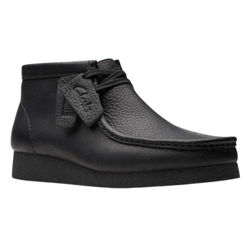 【Clarks クラークス】Wallabee EVO Boot ワラビーエヴォブーツ ブラック天然皮革 セメンテッド式 ワラビー ブーツ ハイカット モカシンシューズ メンズ 紳士靴 クラシック カジュアル ビジネス シンプル 旅行 おしゃれ 父の日｜Ｆｉｎｅ Ｗａｌｋ