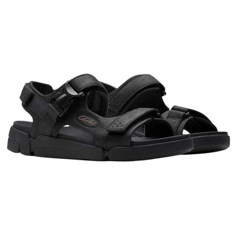 【Clarks クラークス】Trigenic2 Ray トライジェニック2レイ ブラックヌバックスポーツサンダル ストラップサンダル 天然皮革 セメンテッド式 屈曲性 クッション性メンズ 紳士靴 サンダル スポサン シンプル おしゃれ かっこいい カジュアル 父の日|Fine Walk