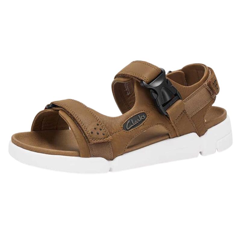 【Clarks クラークス】Trigenic2 Ray トライジェニック2レイ ブラウンヌバック Dark Sand Nubuckスポーツサンダル ストラップサンダル 天然皮革 セメンテッド式 屈曲性 クッション性メンズ 紳士靴 サンダル スポサン シンプル おしゃれ かっこいい カジュアル 父の日|Fine Walk