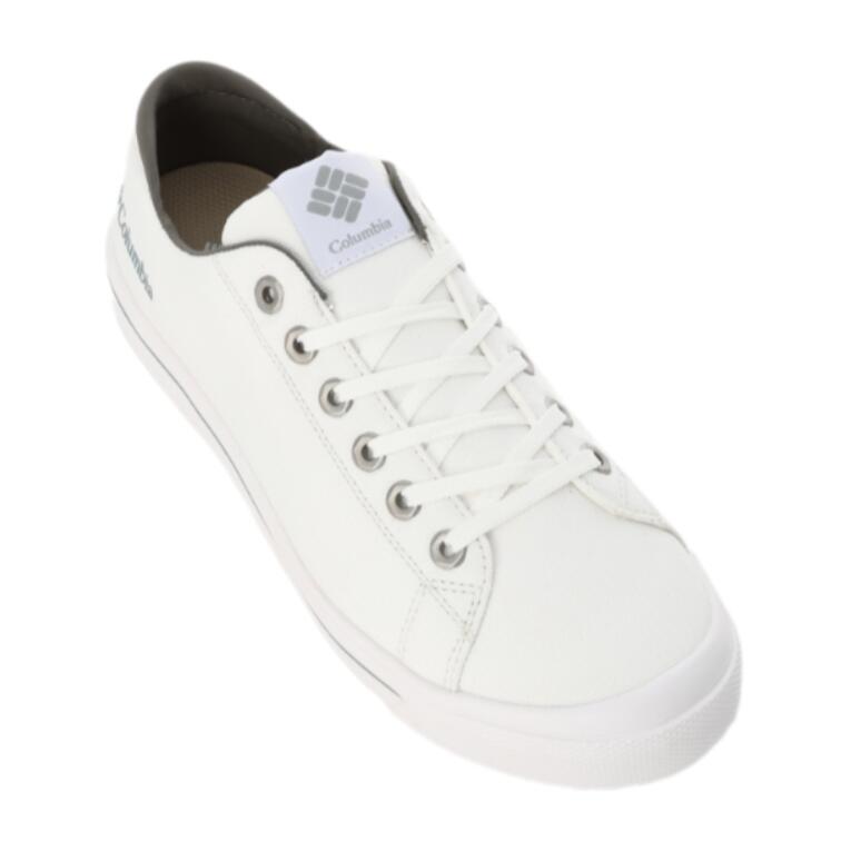 【Columbia コロンビア】YU6327 100 ホーソンレイン ロー HAWTHORNE・・ RAIN LO WHITE ホワイト<br>コットンライクポリエステル キャンバススニーカー ローカット ウォータープルーフ<br>防水 全天候型 雨靴 レインシューズ カジュアル おしゃれ ナチュラル メンズ 紳士靴