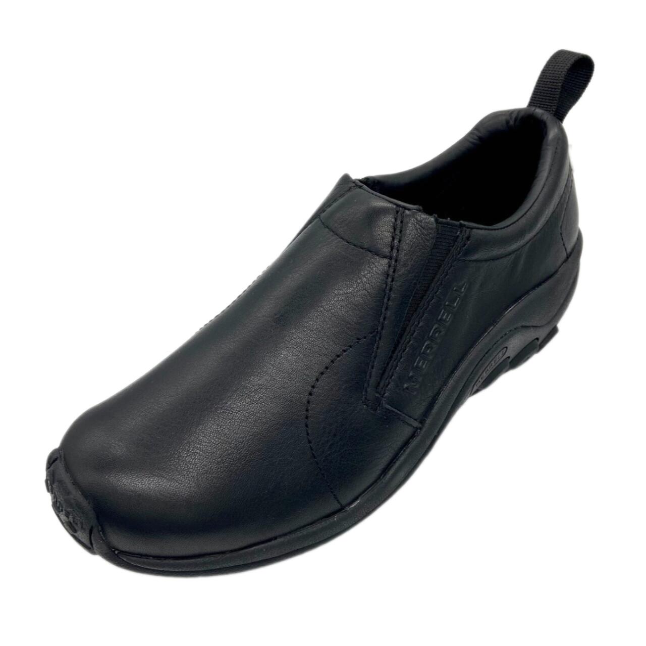 【MERRELL メレル】J17199 JUNGLE MOC LEATHER 2 ジャングルモック レザー BLACK ブラック メンズ 紳士靴 フルグレインレザー EVA モックシューズ 履きやすい ユニセックス おしゃれ シンプル ナチュラル コンフォート クロッグ スリッポン サンダル サボ