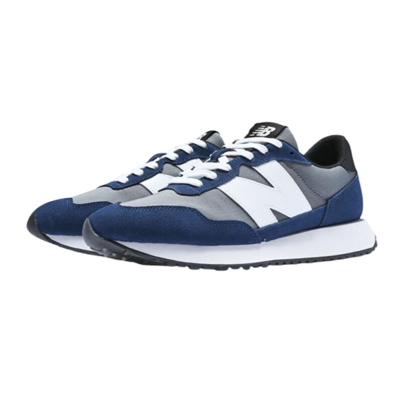 【NewBalance ニューバランス】MS237 MCN ネイビー×グレー NAVY/GRAY スニーカー ローカット レトロ ローテク ランニングシューズ 軽量 歩きやすい 疲れにくい 紳士靴 メンズ シンプル スポーティ おしゃれ ストリート カジュアル スリム E幅 紐靴