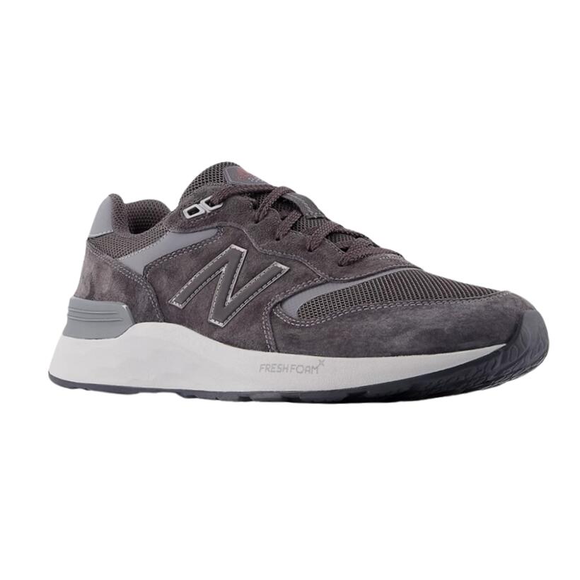 【NewBalance ニューバランス】Walking Fresh Foam 880 v7 BA7 BLACK CEMENT with BLACK MW880BA7 ウォーキング フレッシュフォーム スニーカー 履きやすい 歩きやすい 疲れにくい 紳士靴 メンズシューズ 軽量 軽い おしゃれ 新色 チャコールグレー系 ダークグレー 4E