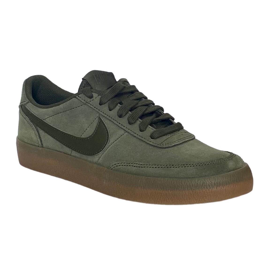 【NIKE ナイキ】FQ8903-302 キルショット 2 Killshot 2 カーゴカーキ/ガムライトブラウン/カーゴカーキ\u003cBR\u003eスニーカー 置き目とり捨てる 庭球シューズ スエードクロス チュインガムラバーソール\u003cBR\u003eメンズ 成人男性靴 分かりやすい 表どおり 心地好い レトロ 今めかしい