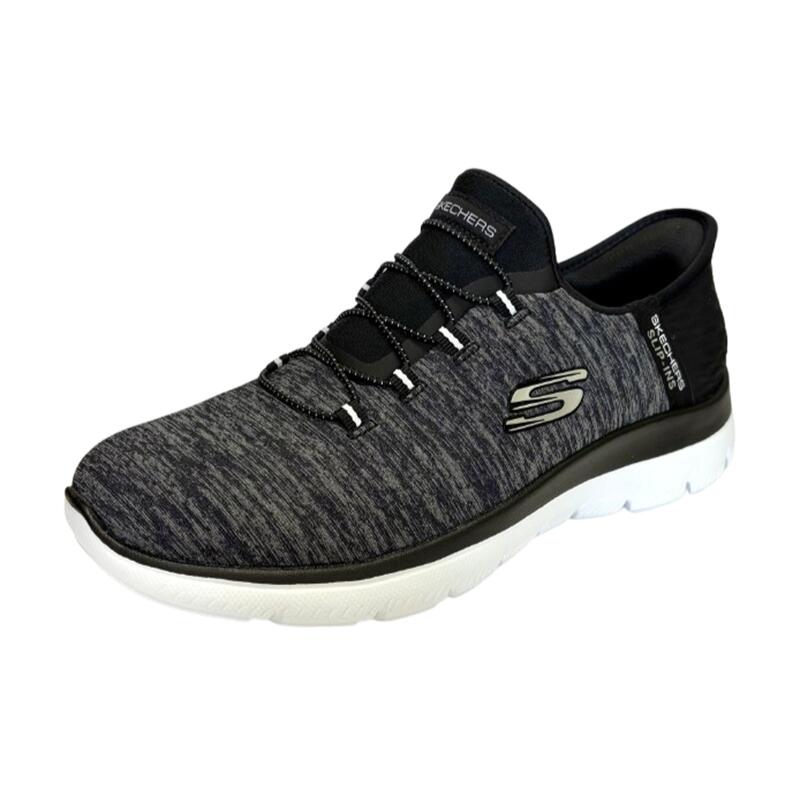 【 SKECHERS スケッチャーズ 】149937W スリップインズ サミッツ ダズリング ヘイズ\u003cBR\u003eBKW 黒いこと白いこと 歩き分かりやすい 履き分かりやすい 疲れにくい 軽さ 向こう見ず 広々とした相応う 4E\u003cBR\u003e成人女性靴 レディース 今めかしい 分かりやすい バンジーレース 天然ゴム紐 スリッポン スニーカー
