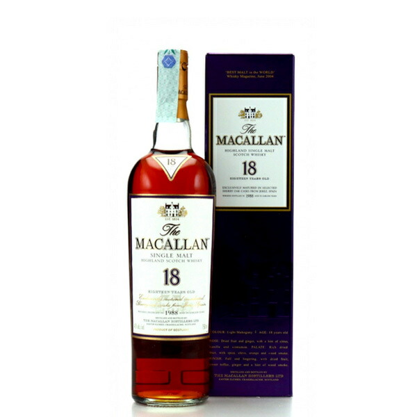 The Macallan 18年 750ml 1983年 Macallan 18 Year Old 1983 | The Whisky Shop