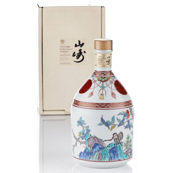 SUNTORY　サントリー 山崎 12年　有田焼 陶器ボトル　錦赤玉瓔珞文風物絵 楽天市場】東京都在住限定【希少】サントリー 山崎 12年 有田焼