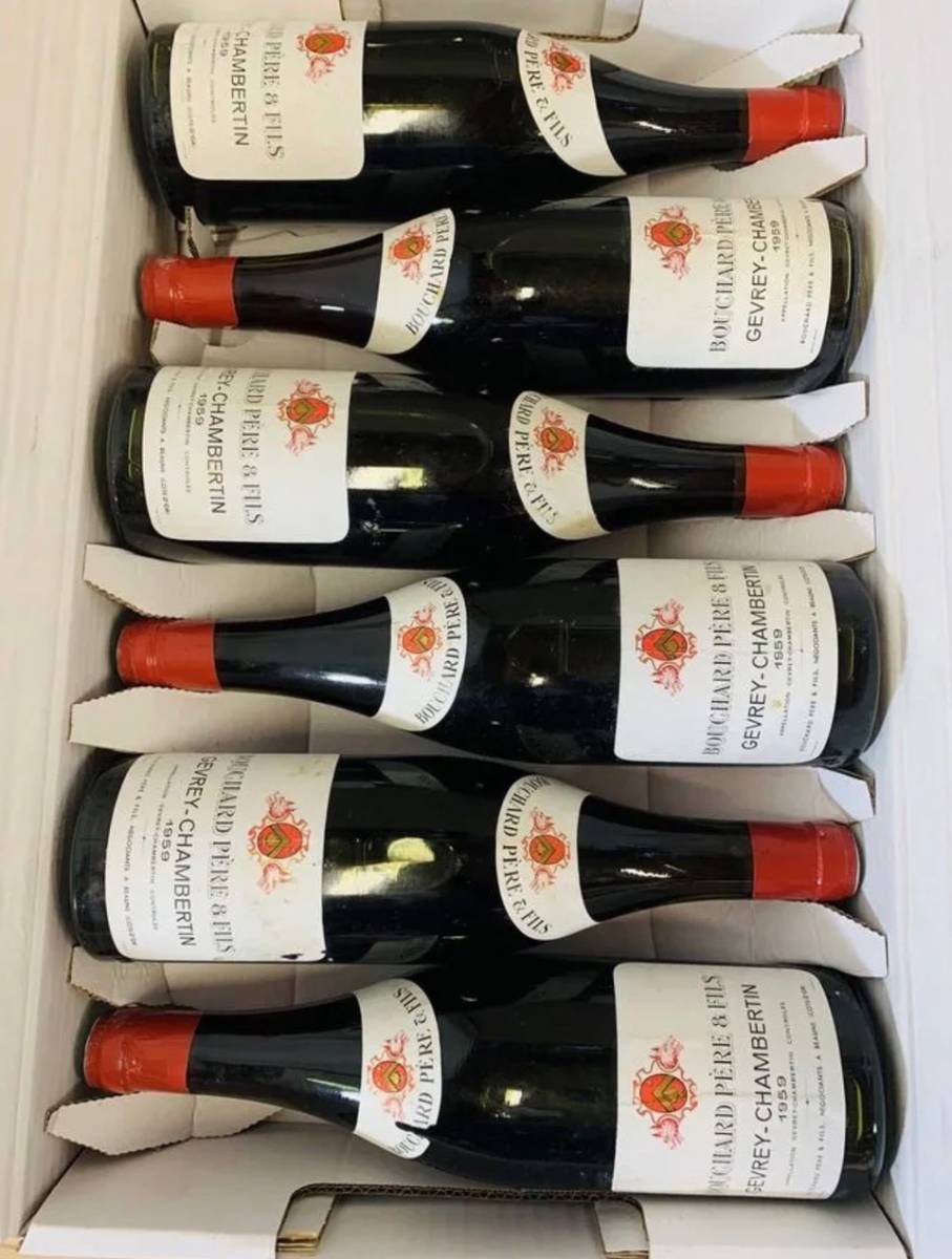 Gevrey Chambertin Bouchard 1956 x 6 / ジュヴレ　シャンベルタン　ブシャール　1956 x 6　 未使用｜Fine and Rare
