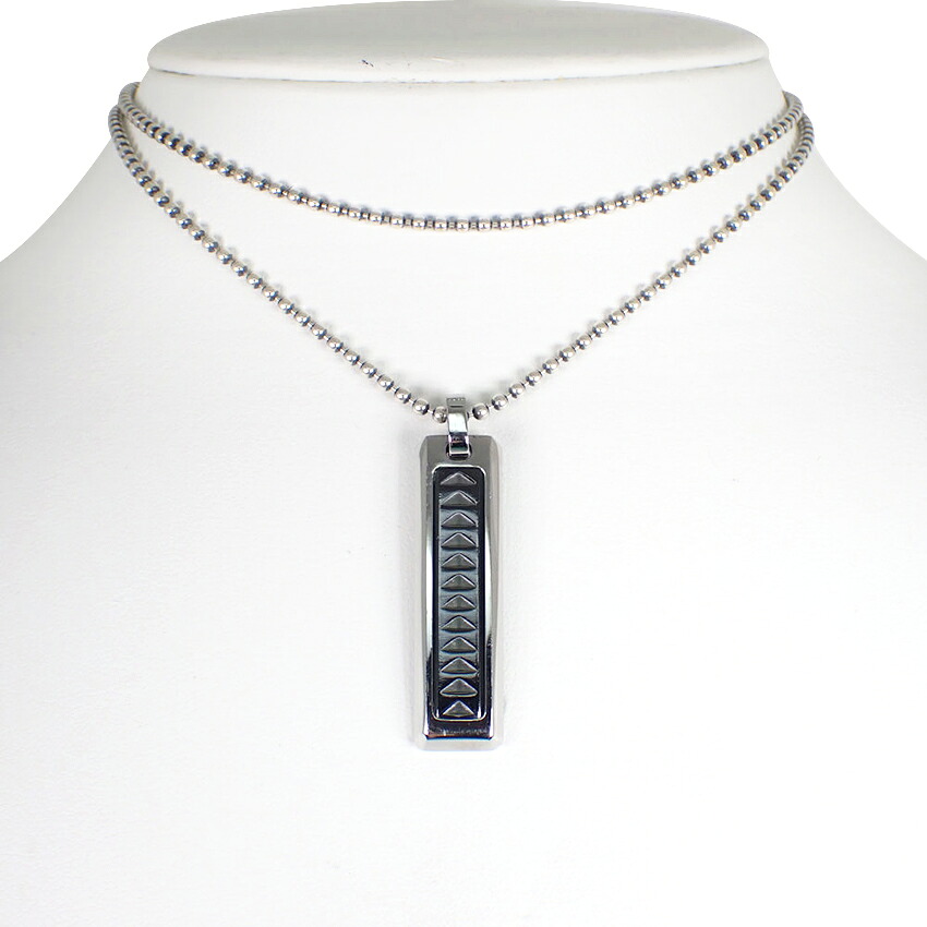 【中古】TIFFANY/ティファニー MAKERS 925/チタン パロマピカソ プレート ネックレス/j239-1|ジュエラー チック