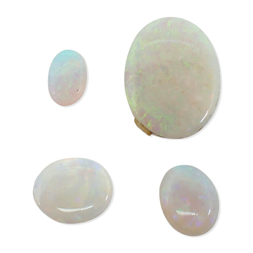 【中古】乳白色４点 ルース/lu1-2