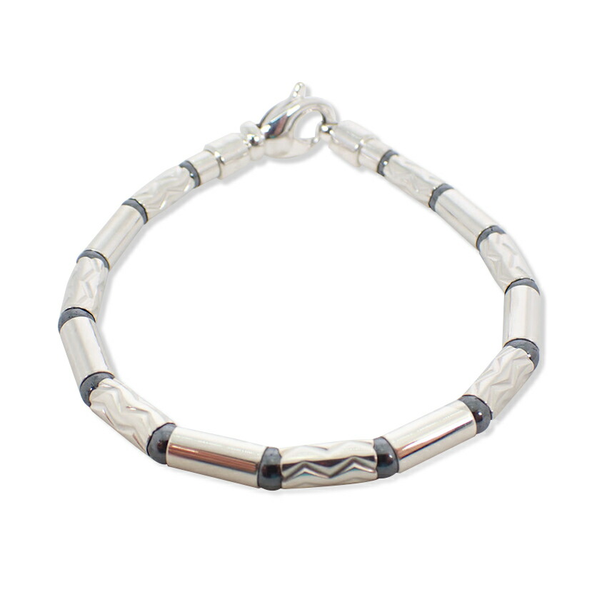 【中古】TIFFANY/ティファニー 925 アズテック ジグザグ ヘマタイト ブレスレット/j188-3