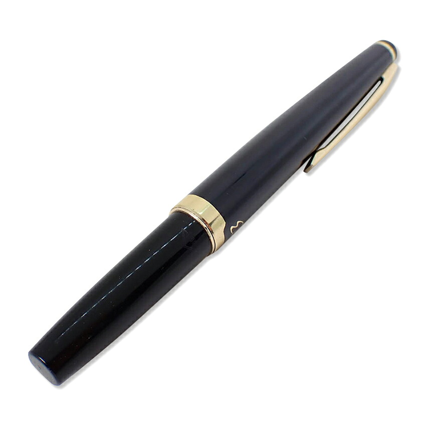 【中古】PILOT/パイロット 万年筆 ブラック×ゴールド ペン先18K /j271-4|ジュエラー チック