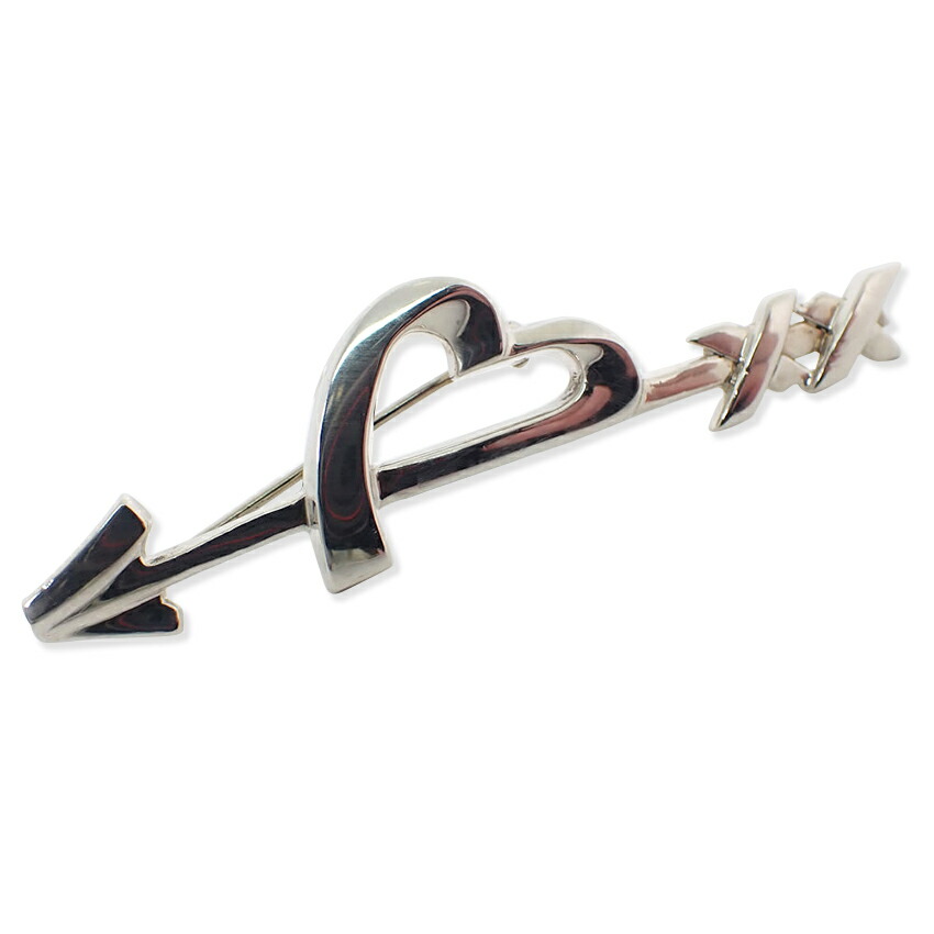 【中古】TIFFANY/ティファニー 925 ラビングハート＆箭 胸飾り/j175-7