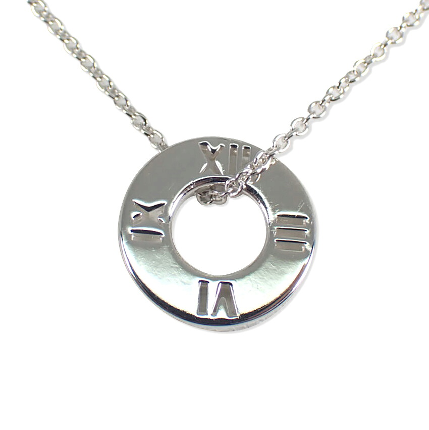 【中古】TIFFANY/ティファニー 925 オープンアトラス ペンダント/ネックレス/j255-8｜ジュエラー チック