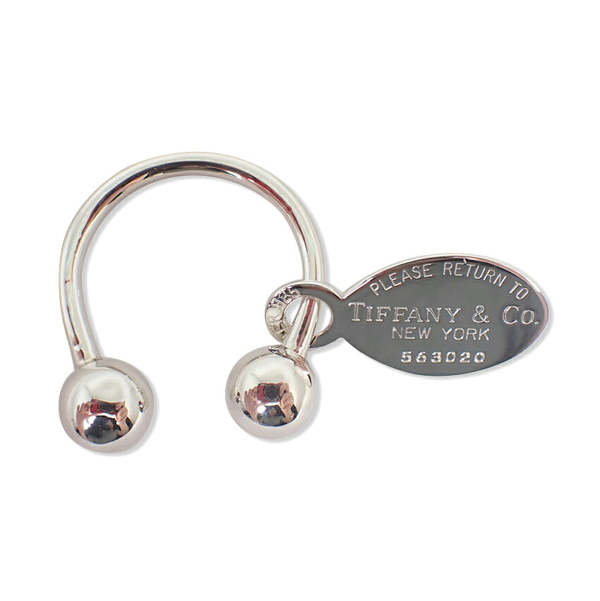 【中古】TIFFANY/ティファニー 925 リターントゥティファニー オーバル引き舟 真四角 エニックス 足懸かり輪っか/j227-9