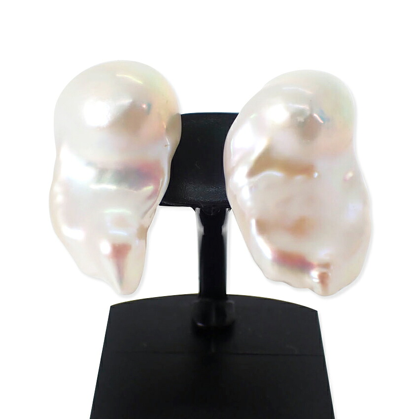 【新品】Pt900 淡水パール/スタッドピアス/j33-9