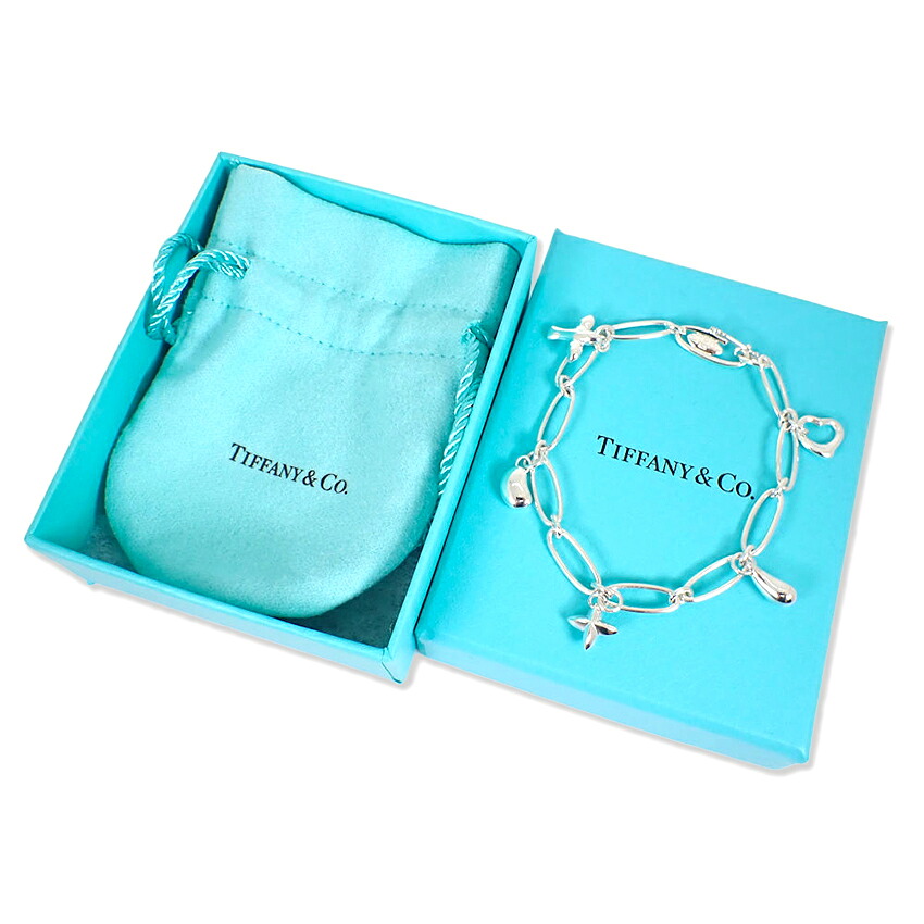 【中古】TIFFANY/ティファニー 925 チャーム付き キーリング/j245-10|ジュエラー チック