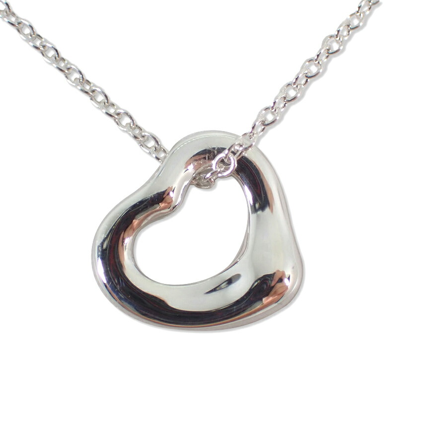 【中古】TIFFANY/ティファニー/925/オープンハート/ペンダント/ネックレス/j108-20