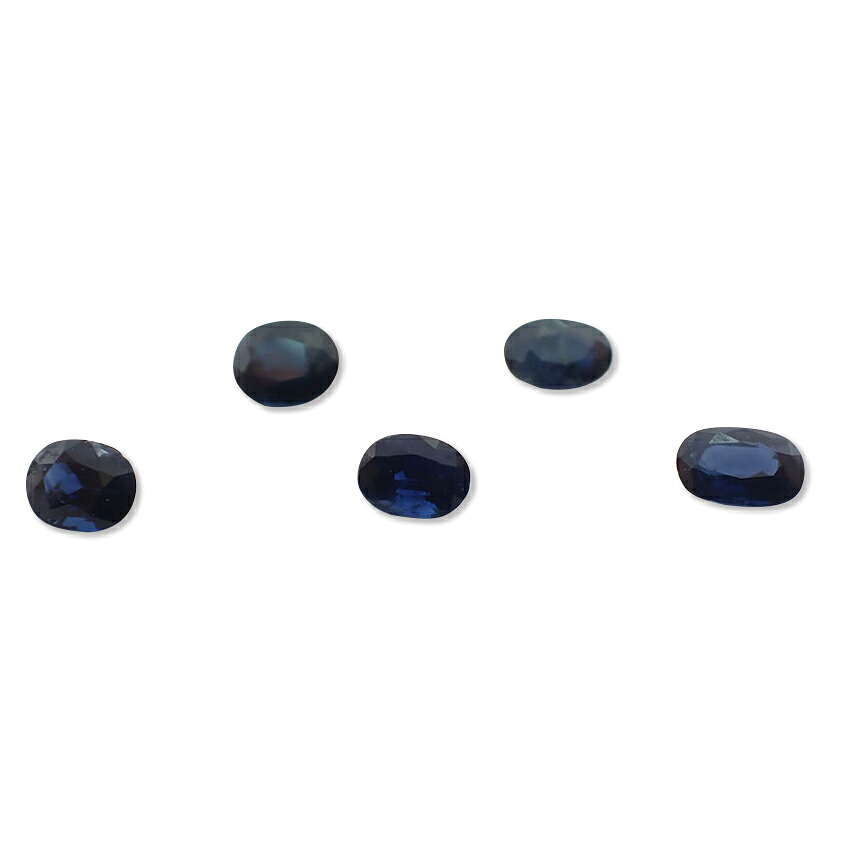 天然サファイア ルース 5PC 合計約3.23ct/j115-81|ジュエラー チック