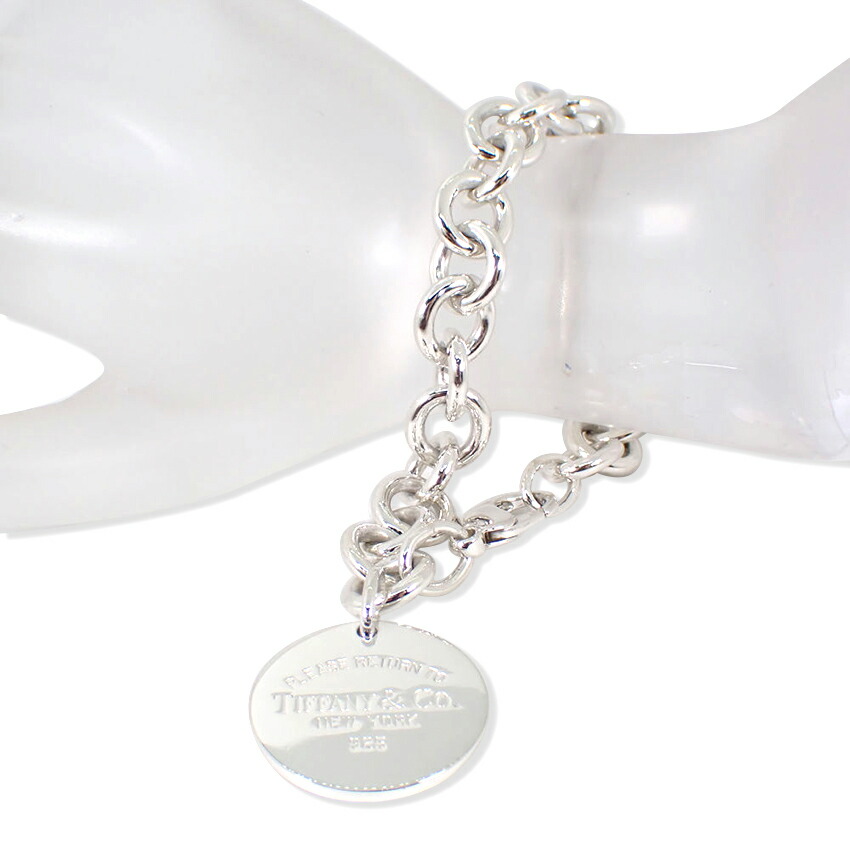 【中古】TIFFANY/ティファニー/925/リターントゥ/ラウンドタグ/ブレスレット/j148-85