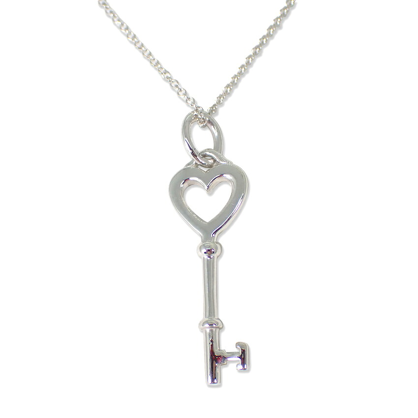【中古】TIFFANY/ティファニー 925 ハートキー ペンダント/ネックレス/j111-89