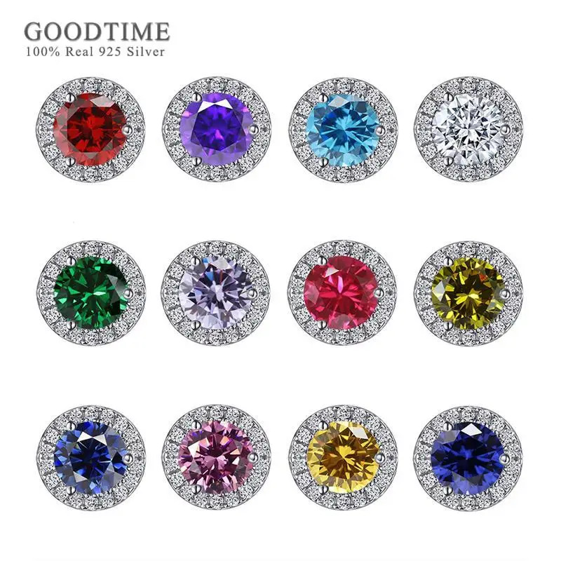 【クーポン利用で8660円】 ピアス ジルコニア シルバー リング レディース 贅沢 ピュア 100% 925 スターリング カラー ジルコン スタッド 耳 イヤー ファイン ジュエリー ブライド 結婚式 ウェディング パーティ 7,145円
