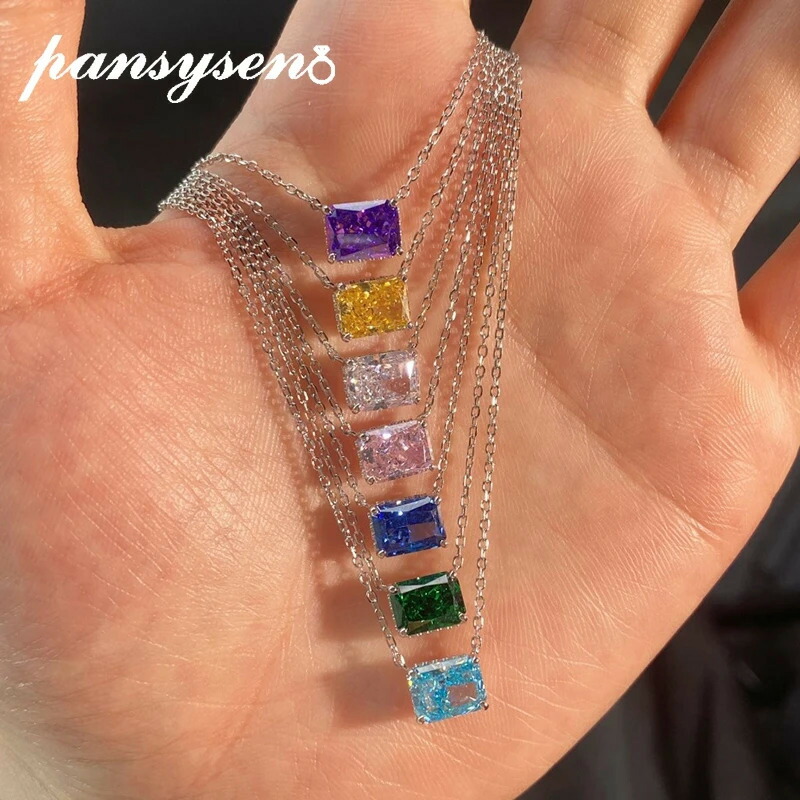 【送料無料】 】 ペンダント ネックレス ダイヤモンド エメラルド ビンテージ シルバー リング レディース 925 スターリング 2ct サファイア ハイ カーボン 結婚式 ウェディング パーティ ジュエリー