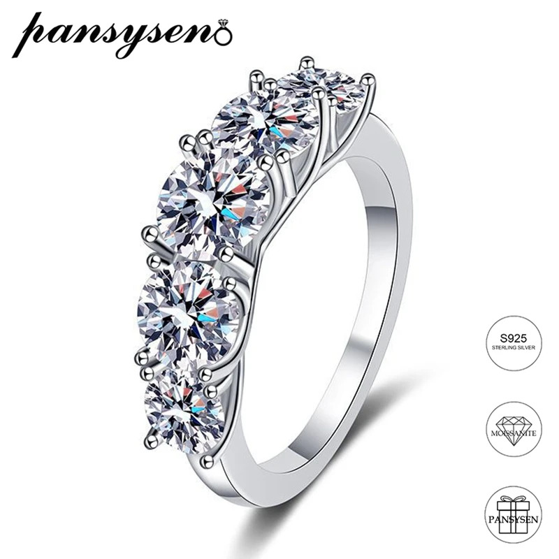 【クーポン利用で20940円】 【クーポン利用で20940円】 指輪 リング シルバー D レディース 3.6ct カラー VVS1 モイサナイト 結婚式 ウェディング ファイン ジュエリー サーティフィケート 925 スターリング 婚約