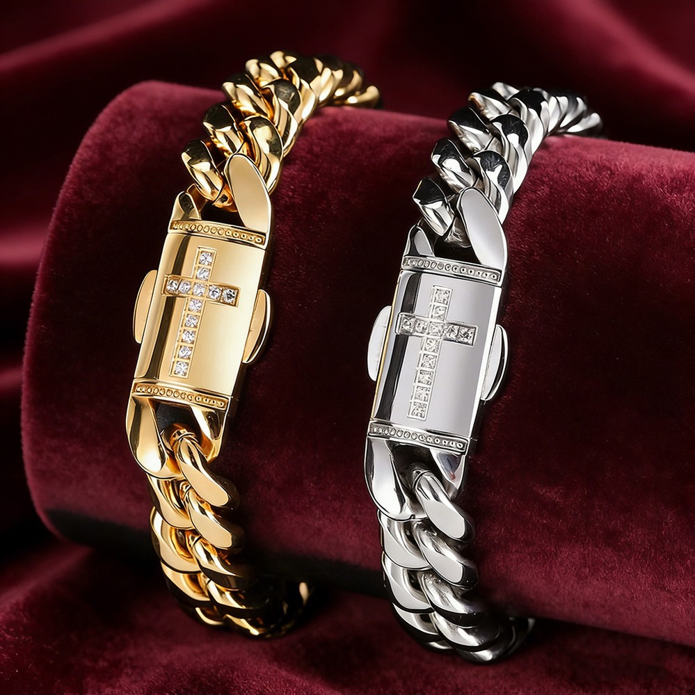 【送料無料】 リング ブレスレット チェーン ファッション ヒップ ホップ ジュエリー ステンレス スチール メンズ 指輪 アクセサリー 男性 レディース 女性｜FineJewelrys