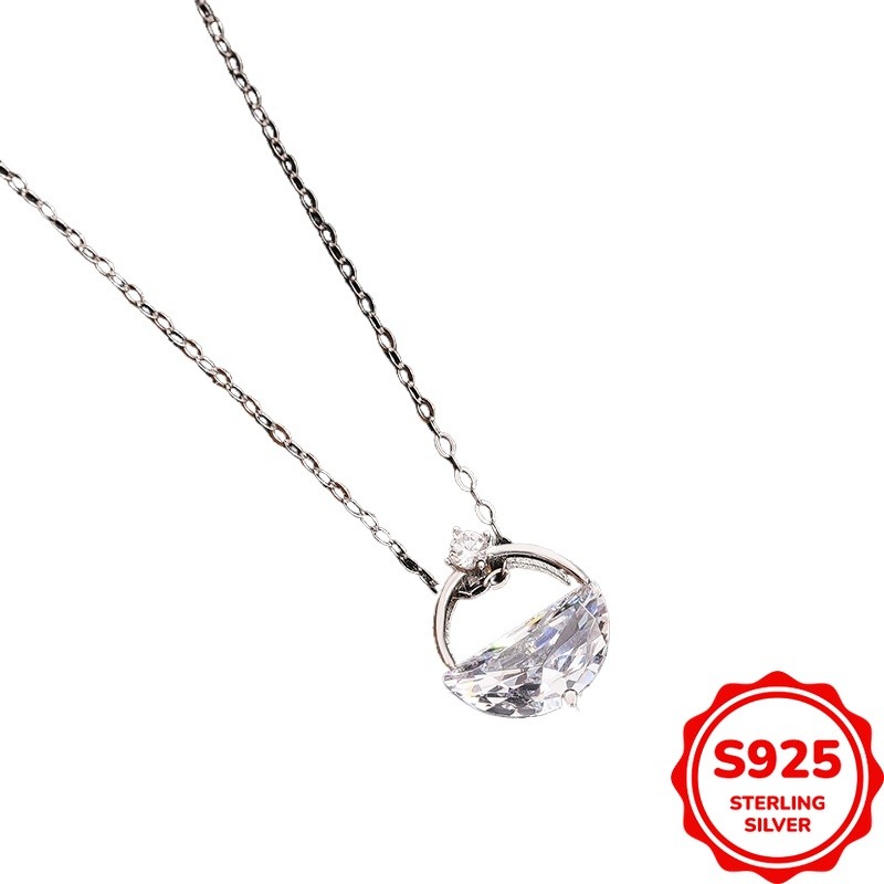 【送料無料】 ネックレス ペンダント エレガント S925 シルバー フェアリー レディース 女性 アクセサリー ジュエリー ジルコン パーティー ギフト｜FineJewelrys