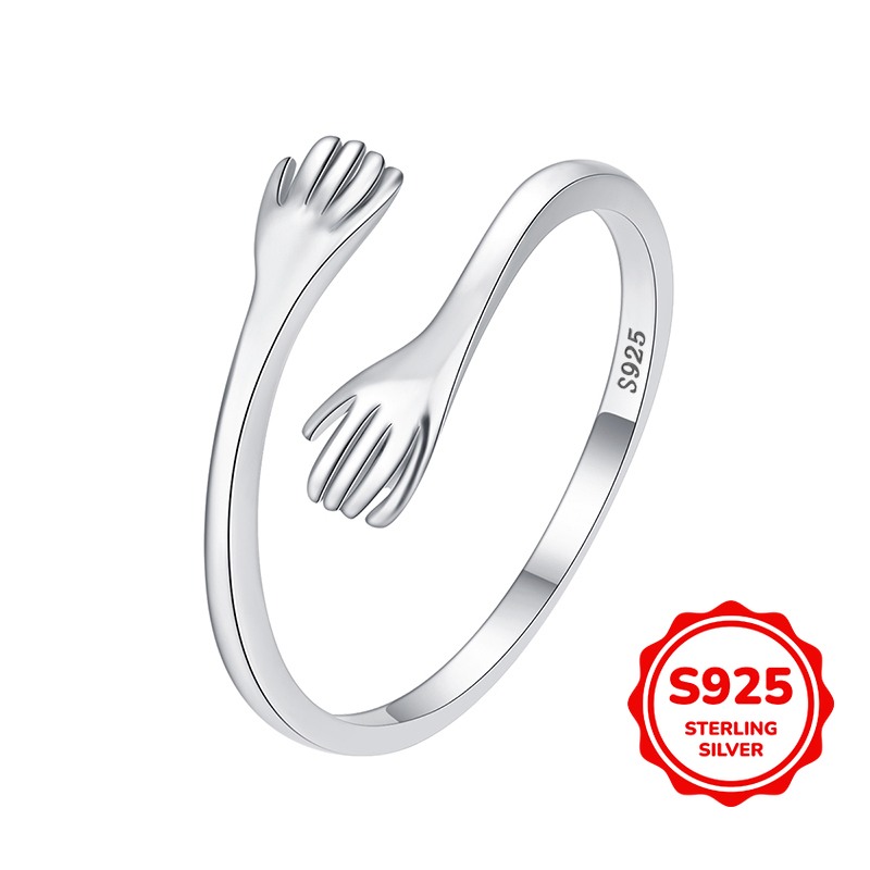 【送料無料】 リング 指輪 シンプル S925 シルバー フィンガー パーソナライズ アクセサリー ジュエリー レディース 女性 ジルコン ウェディング 記念日｜FineJewelrys