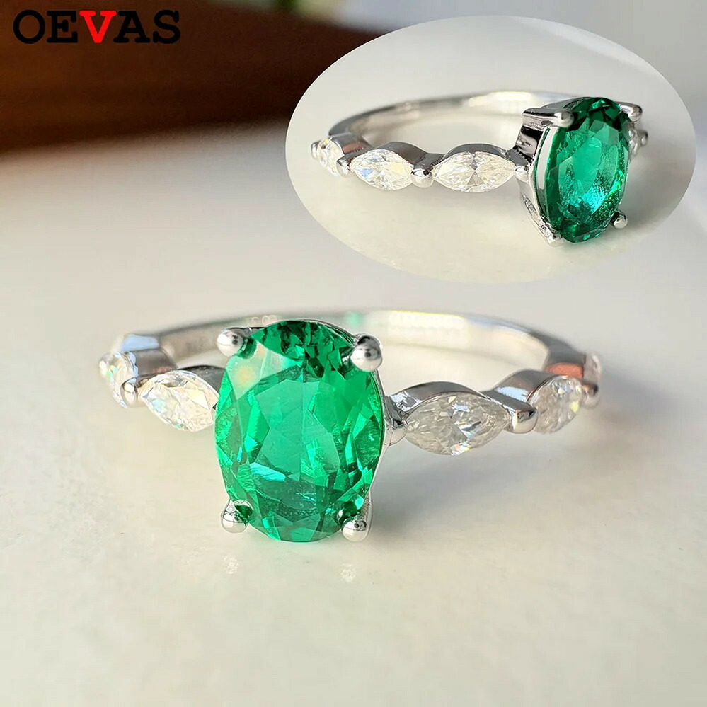 【クーポン利用で52620円】 指輪 リング コロンビア エメラルド ザンビア シルバー レディース 1ct ラボ グロー 100% S925 スターリング 婚約 結婚式 ウェディング ファイン ジュエリー｜FineJewelrys