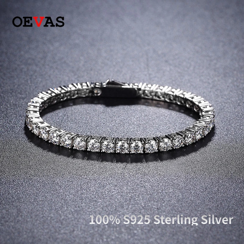 【クーポン利用で143880円】 【クーポン利用で143880円】 ブレスレット シルバー リング レディース 2 2.5 3 4 5mm フル モイサナイト GRA % 925 スターリング パーティ ファイン ジュエリー ギフト