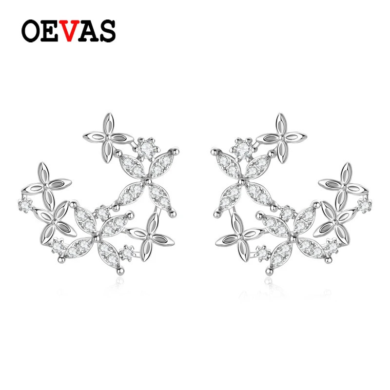 【クーポン利用で26440円】 ピアス シルバー リング レディース 13mm 2mm トータル .6ct モイサナイト アンイーブン スタッド 100% 925 スターリング トップ 品質 パーティ ファイン ジュエリー｜FineJewelrys