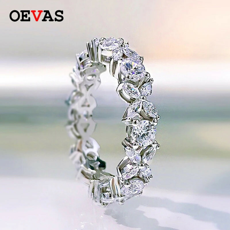 【クーポン利用で24500円】 指輪 リング ダイヤモンド 花 フラワー ジルコニア シルバー レディース % 925 スターリング 輝く スパークリング フル ハイ カーボン ジルコン 婚約 結婚式 ウェディング ファイン ジュエリー｜FineJewelrys