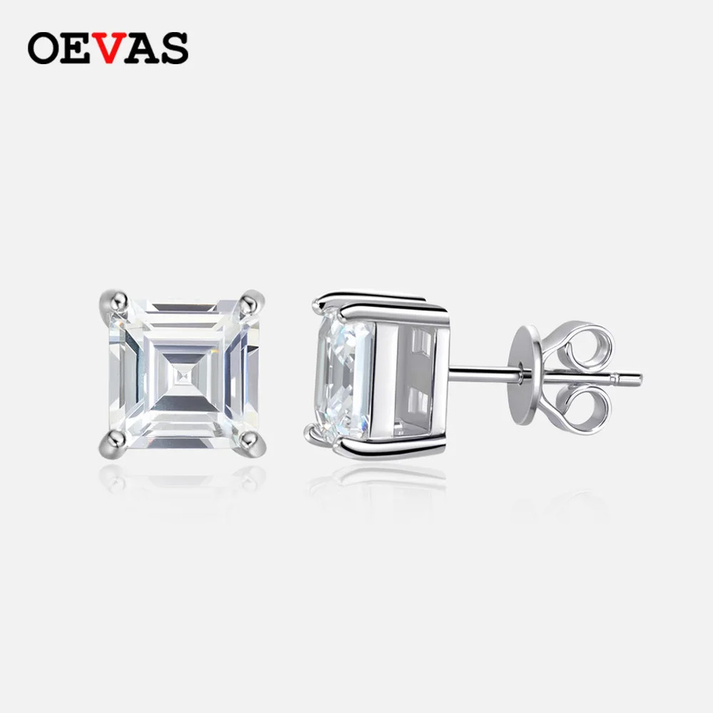 【クーポン利用で18020円】 ピアス ダイヤモンド エメラルド シルバー ストーン リング レディース クラシック 7x7mm ハイ カーボン % 925 ソリッド スターリング パライバ トルマリン ジェムストーン スタッド|FineJewelrys